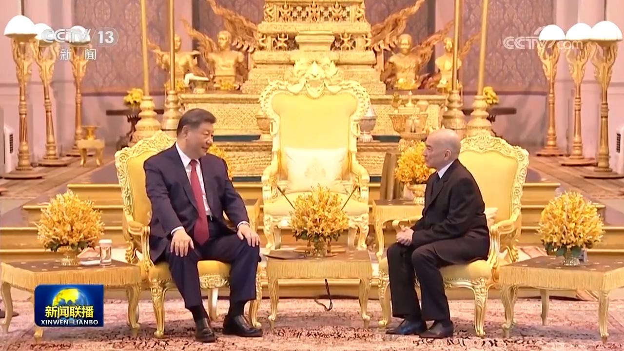 习近平会见柬埔寨国王