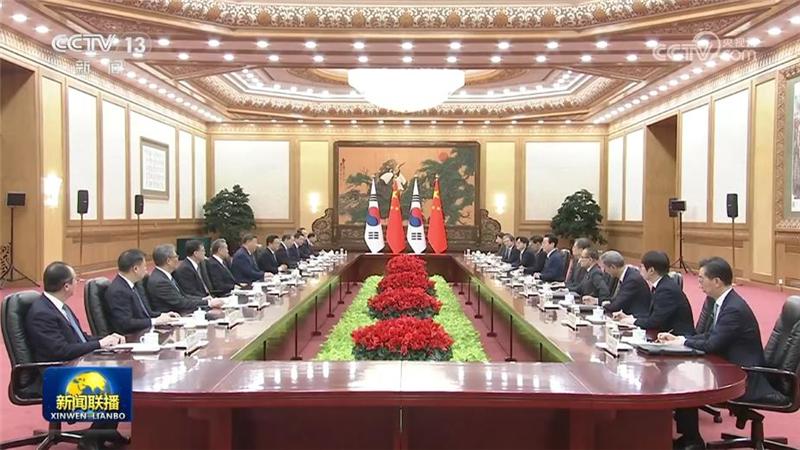 习近平同韩国总统举行会谈