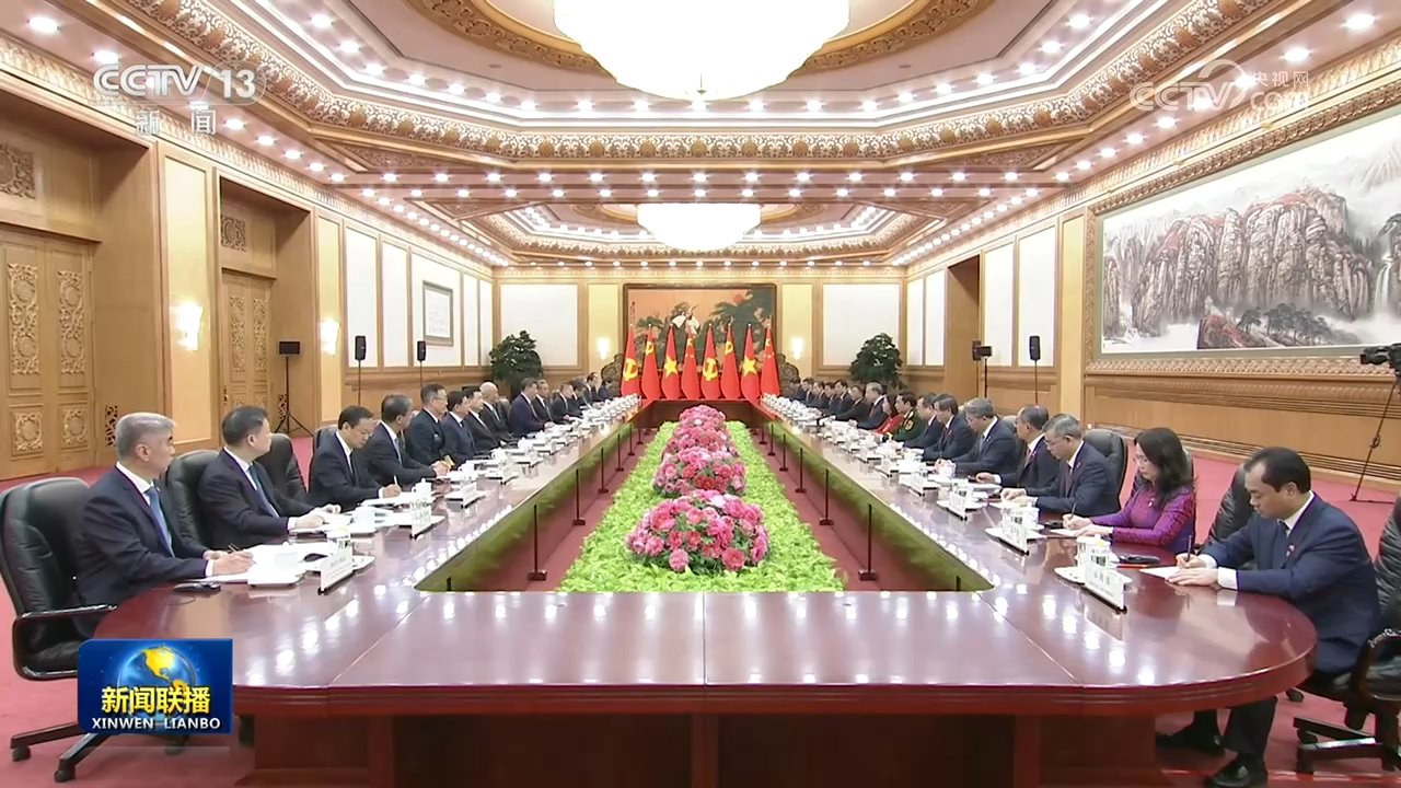 习近平同越共中央总书记、国家主席苏林举行会谈